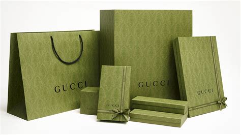 sustainable packaging Gucci